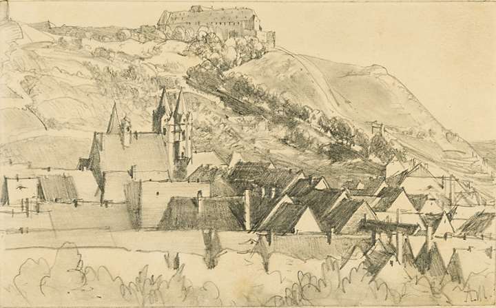 A View of Freyburg, with Schloss Neuenburg